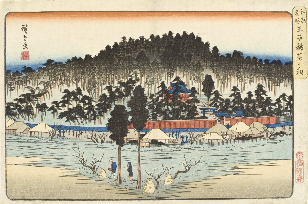 Santuario de Ōji Inari de Utagawa Hiroshige