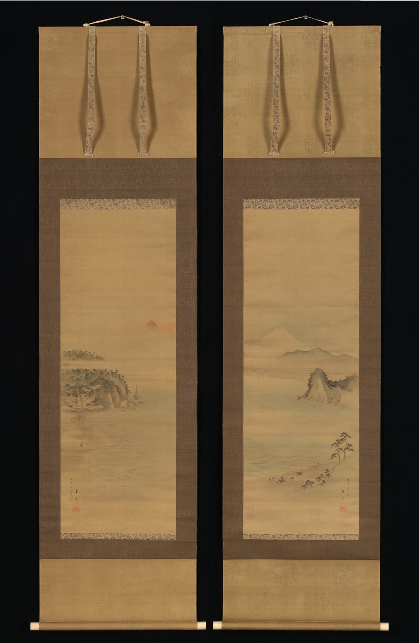 Shichirigahama und Enoshima de Utagawa Hiroshige