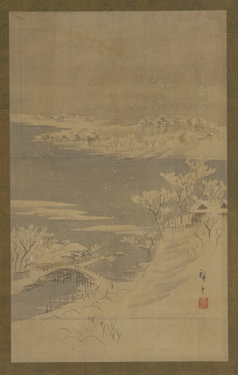Paisaje Invernal de Utagawa Hiroshige II