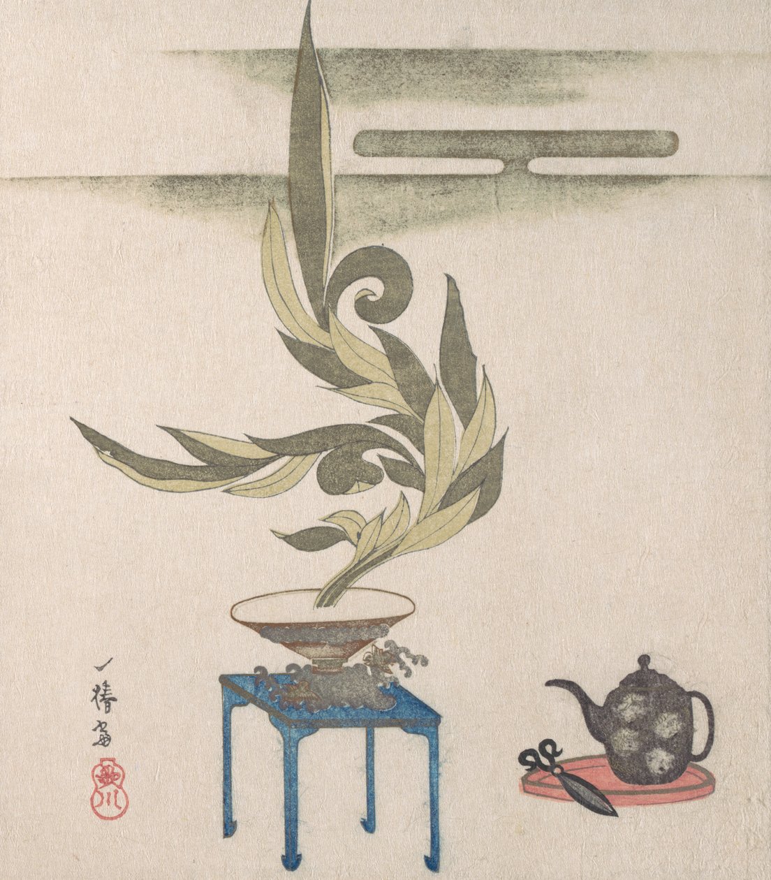 Arreglo floral, siglo XIX de Utagawa Itchinsai