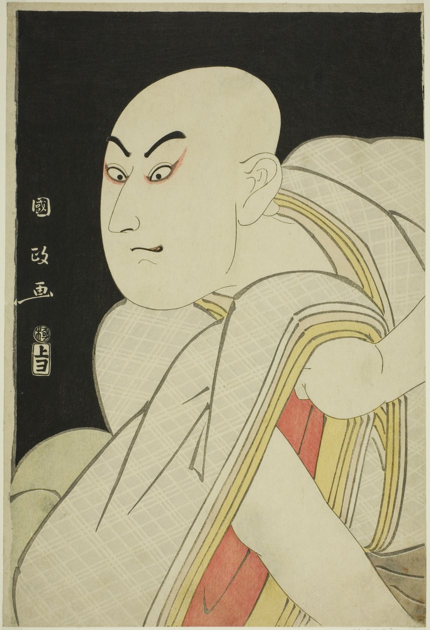 El Actor Sawamura Sojuro III como el Sacerdote Laico Kiyomori de Utagawa Kunimasa