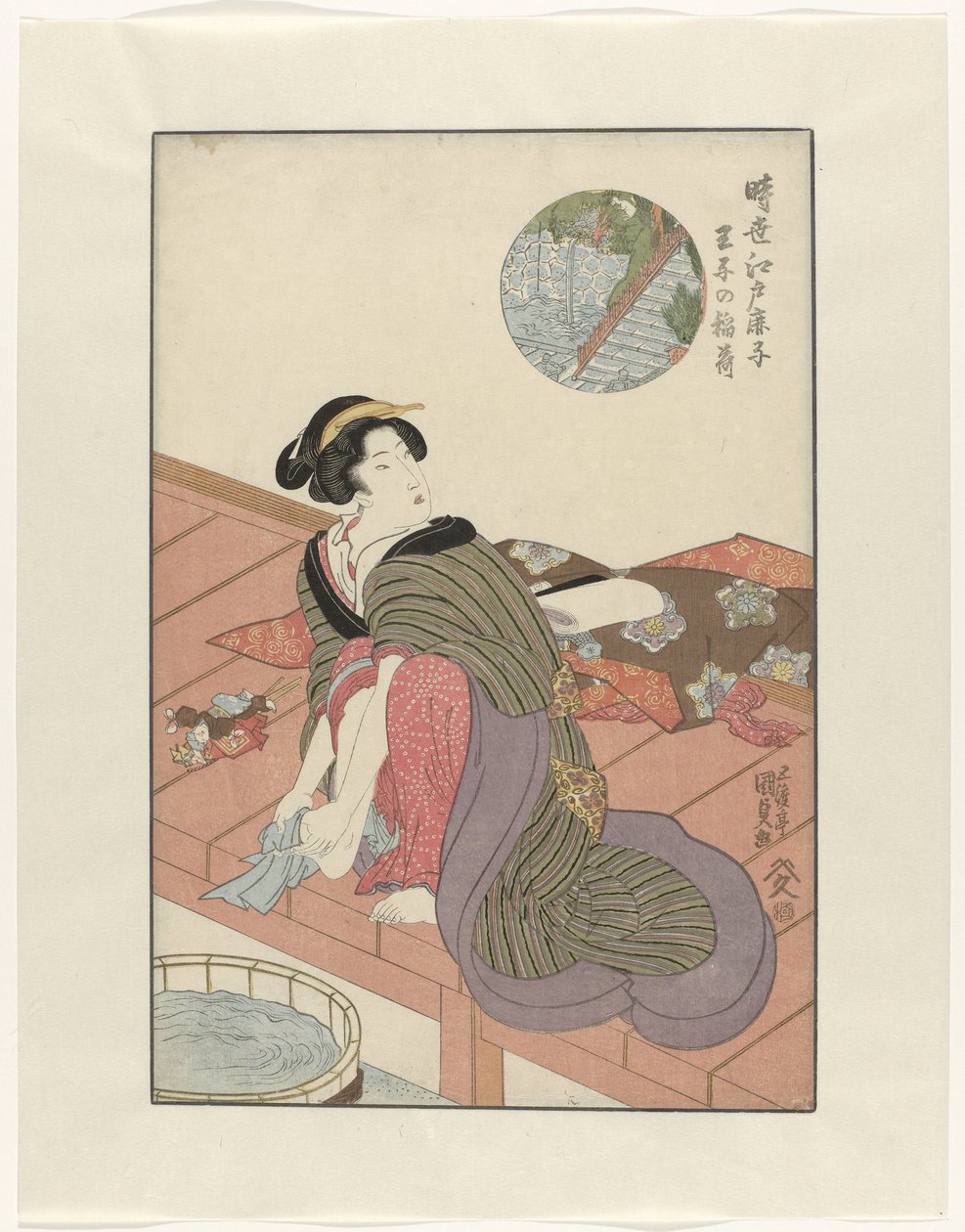 MP de la mano de Inari Tío Inari (Blood te sound bje CT) S sound heden whit Edo (serie s ground te sound bje CT) Native Edo Kanoko (Serie s ground te sound bje CT) de Utagawa Kunisada (I)