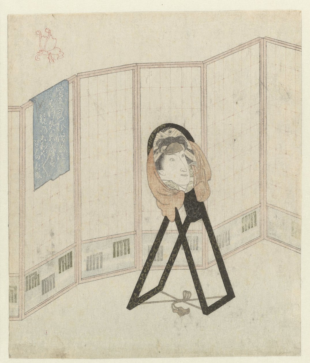 Espejo en el separador de ambientes de Utagawa Kunisada (I)