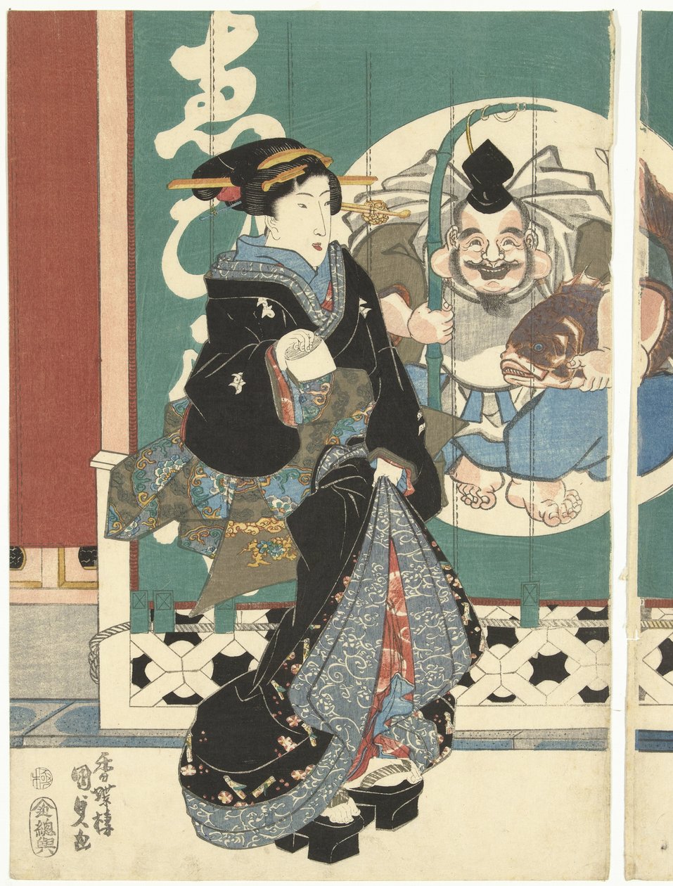 Mujeres en la tienda Ebisuya de Utagawa Kunisada (I)