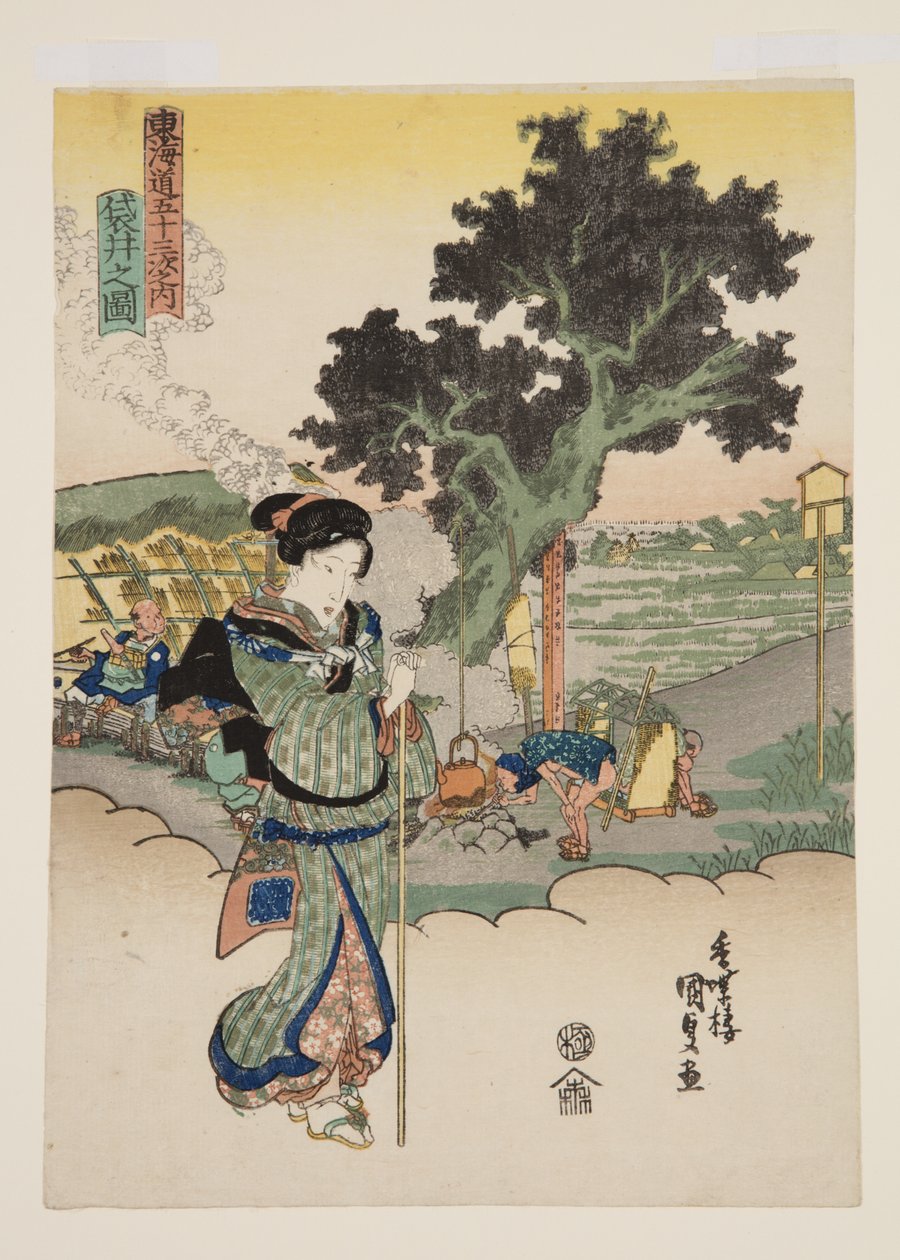 Vista de Fukuroi de Utagawa Kunisada