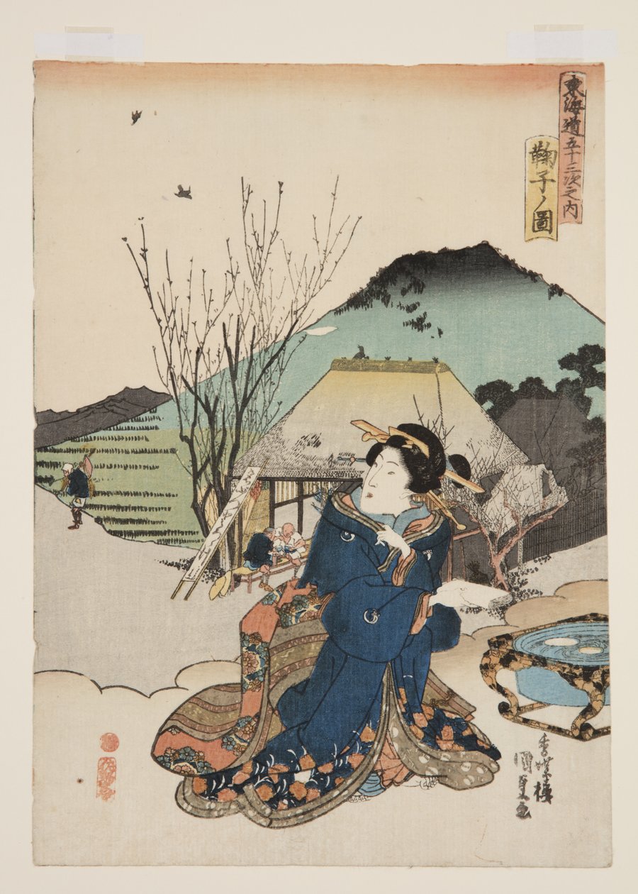 Vista de Mariko de Utagawa Kunisada
