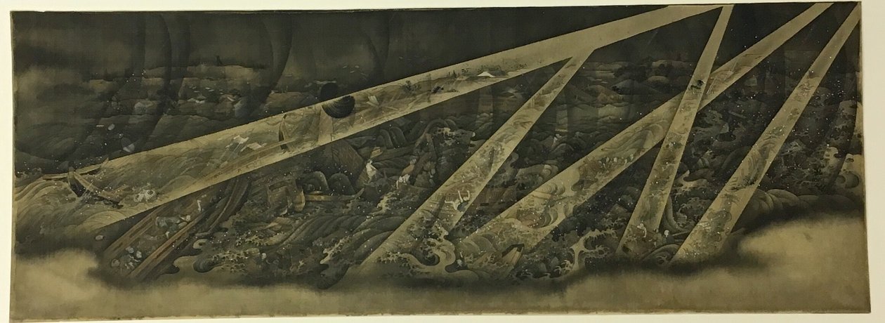 Tempestad de Utagawa Kunitoshi
