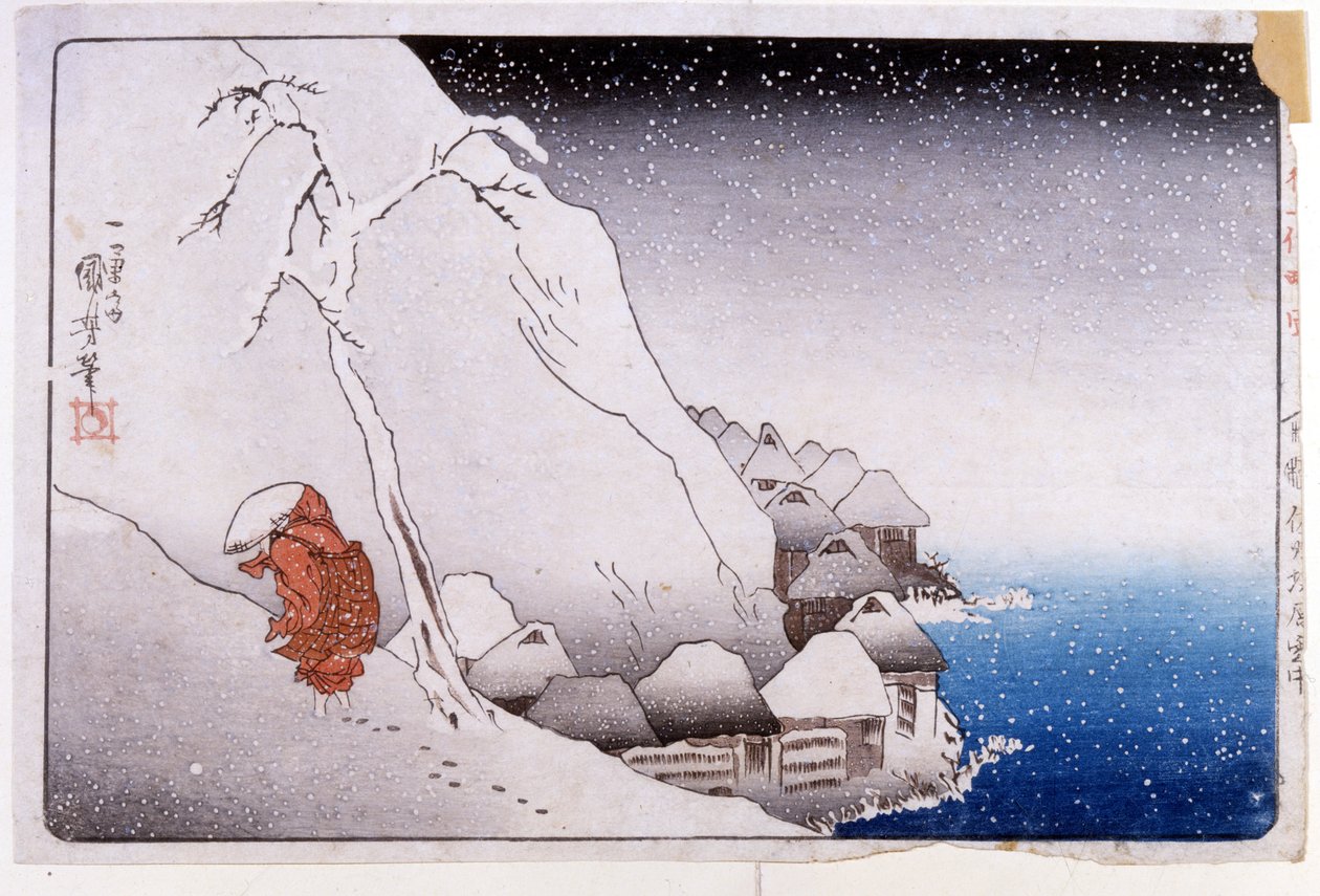 Vida de Nichiren de Utagawa Kuniyoshi
