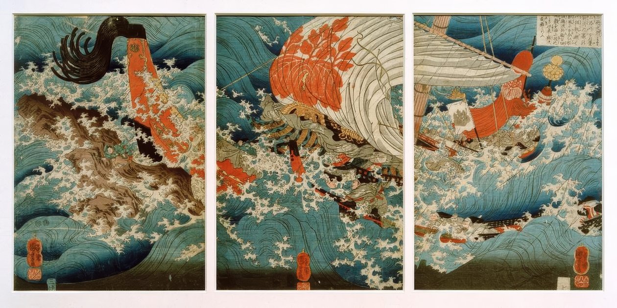 El sacrificio de Yojibei de Utagawa Kuniyoshi