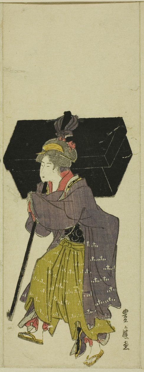 Parodia de una procesión de daimyo de Utagawa Toyohiro