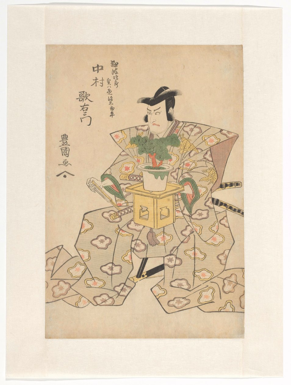 Nakamura Utaemon buen suplemento lds bonsai tley de Utagawa Toyokuni (I)