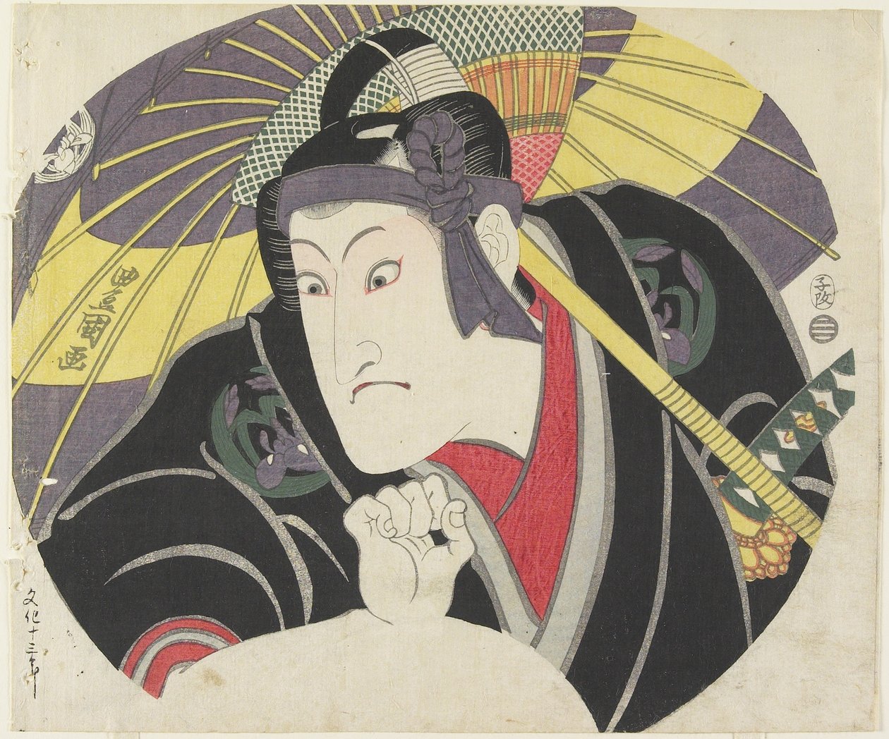 Iwai Hanshiro V como Sukeroku, 1816 de Utagawa Toyokuni