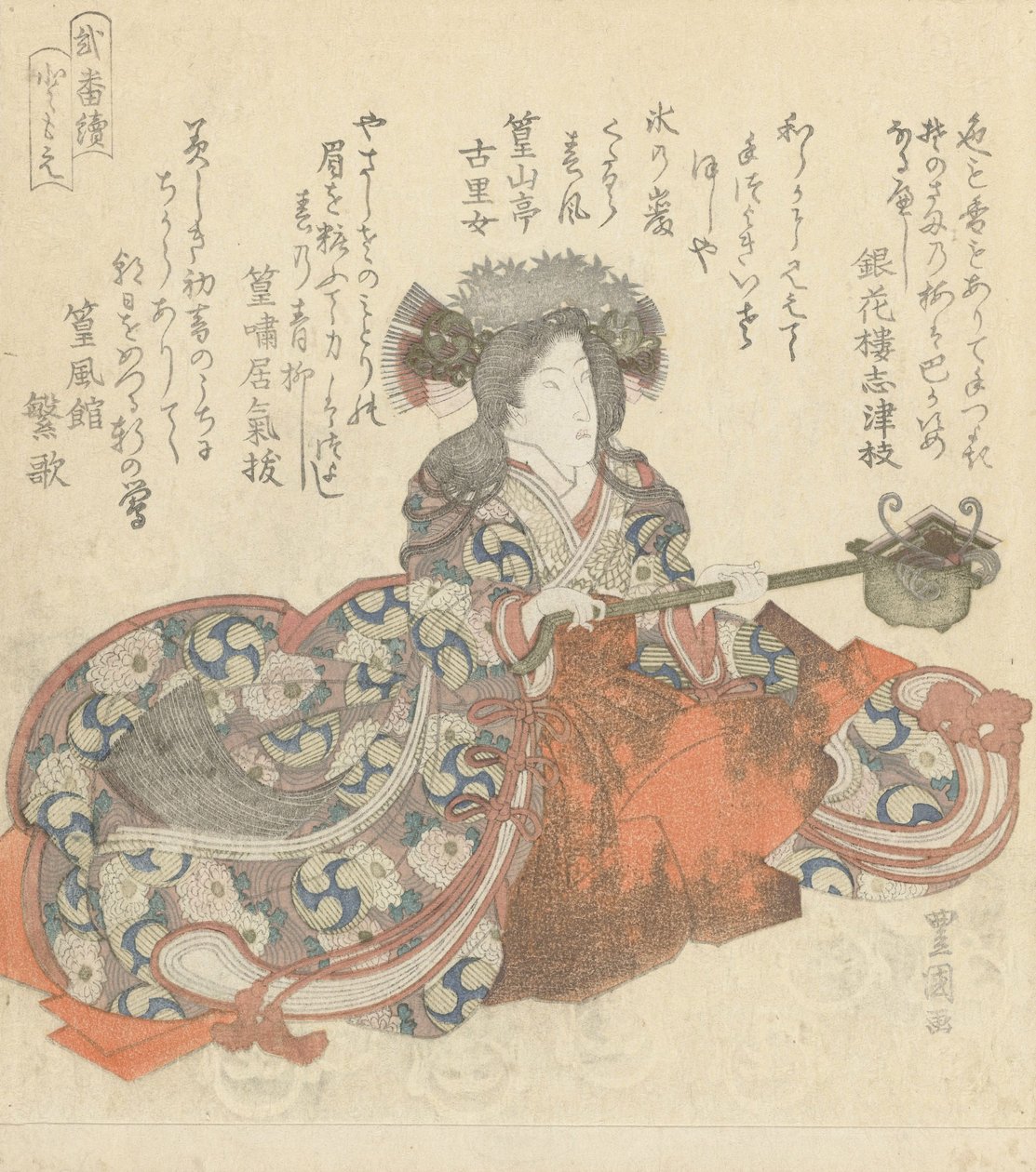Segawa Kikunojô como Tomoe Gozen, c.1825-29 (xilografía en color) de Utagawa Toyokuni
