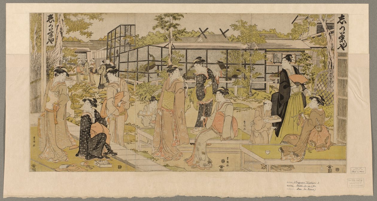 Kacho chaya de Utagawa Toyokuni I