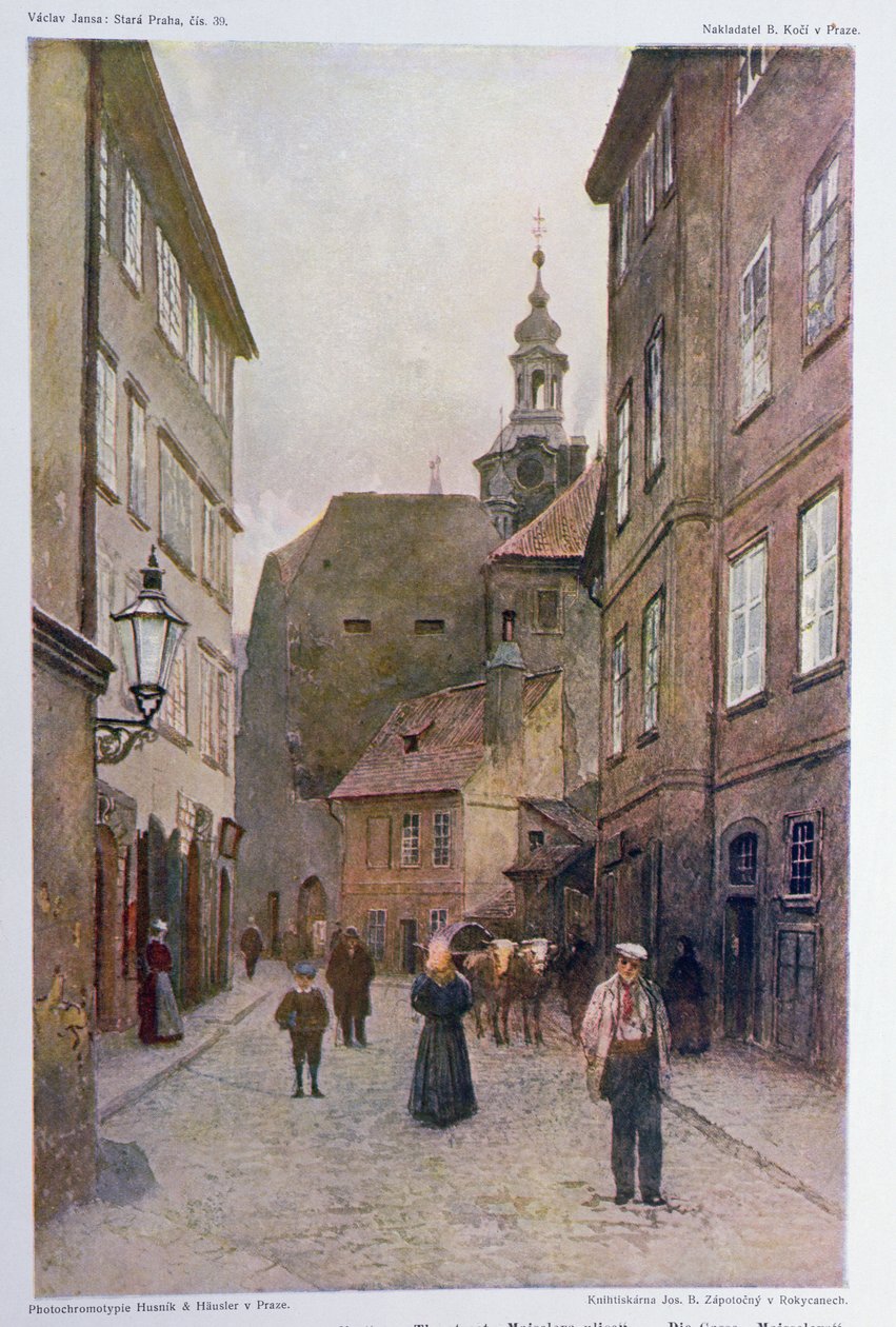 Maiselova Ulice, Praga, ilustración de 