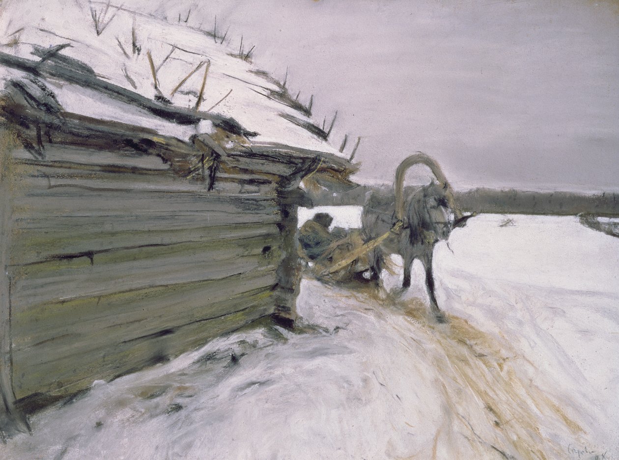 En invierno, 1898 de Valentin Aleksandrovich Serov