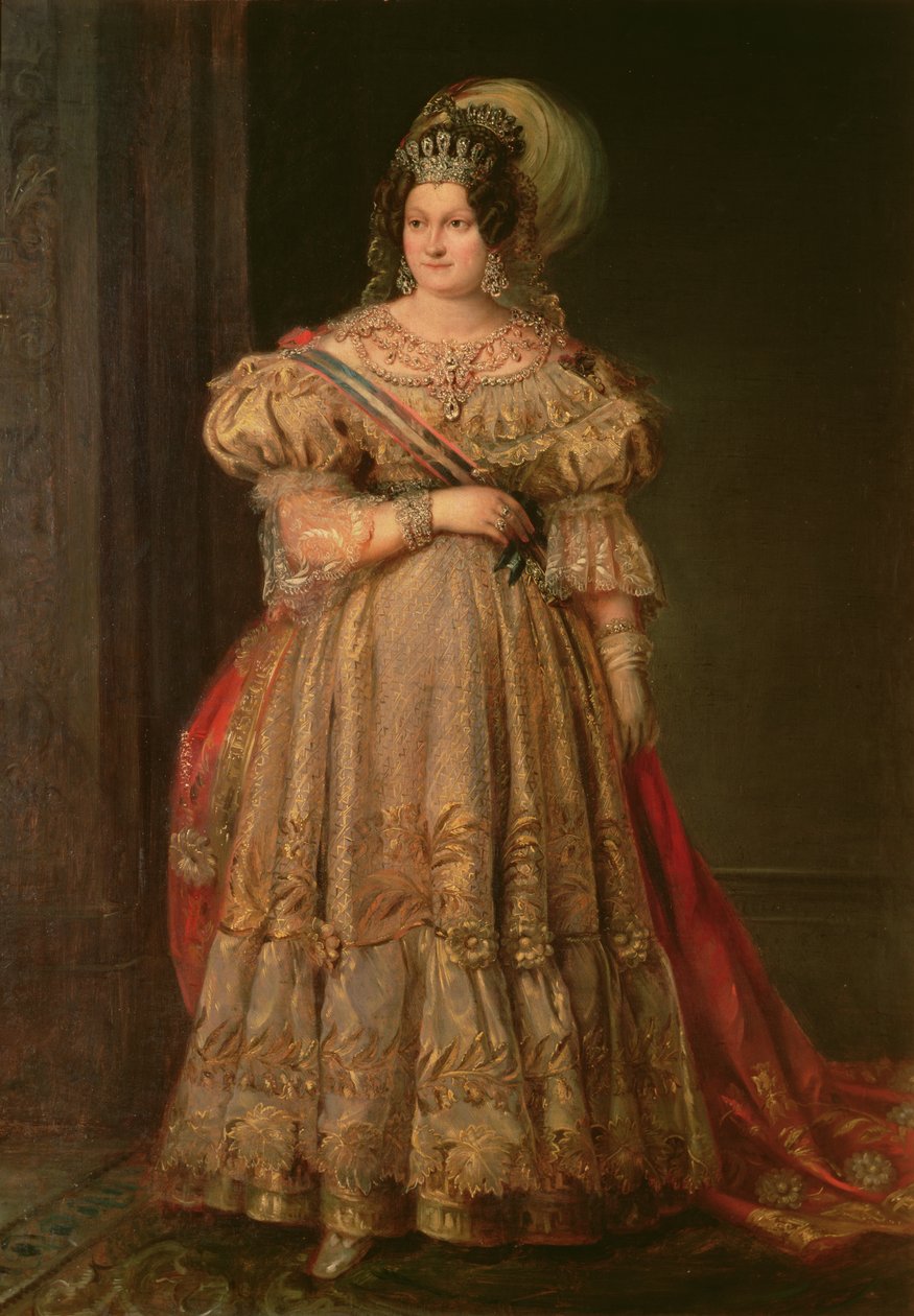 María Cristina de Borbón (1806-1878) de Valentin Carderera y Solano