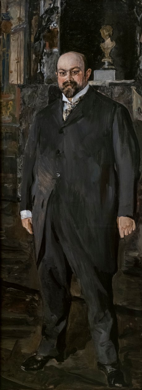Retrato de Mijail Abramovich Morozov de Valentin Aleksandrovich Serov