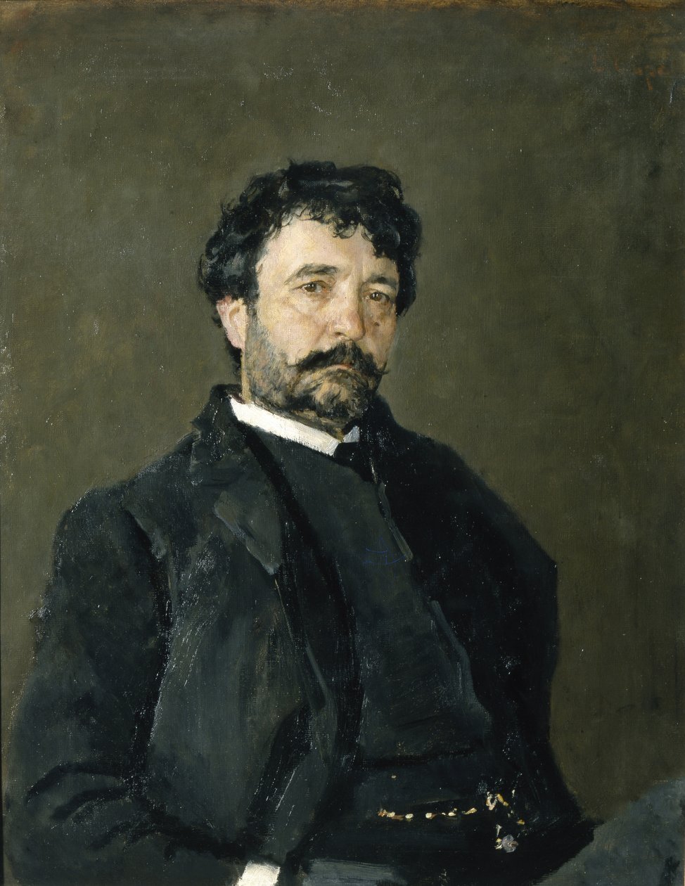 Retrato del cantante de ópera Angelo Masini 1844-1926, 1890 de Valentin Aleksandrovich Serov