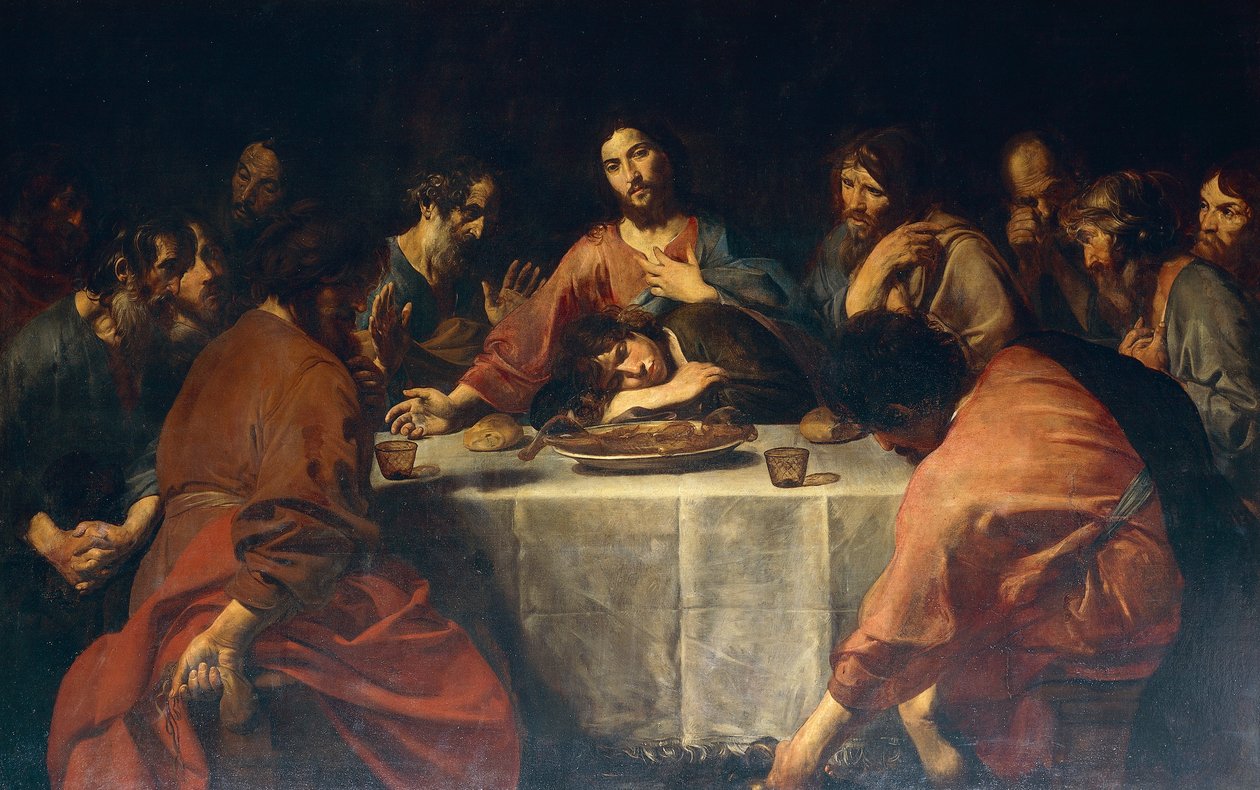 La Última Cena de Valentin de Boulogne