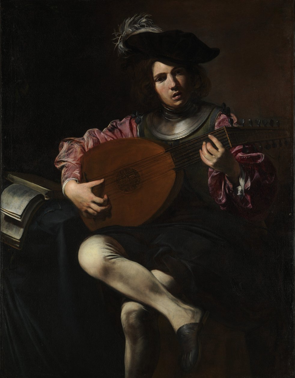 Jugador de laúd de Valentin de Boulogne