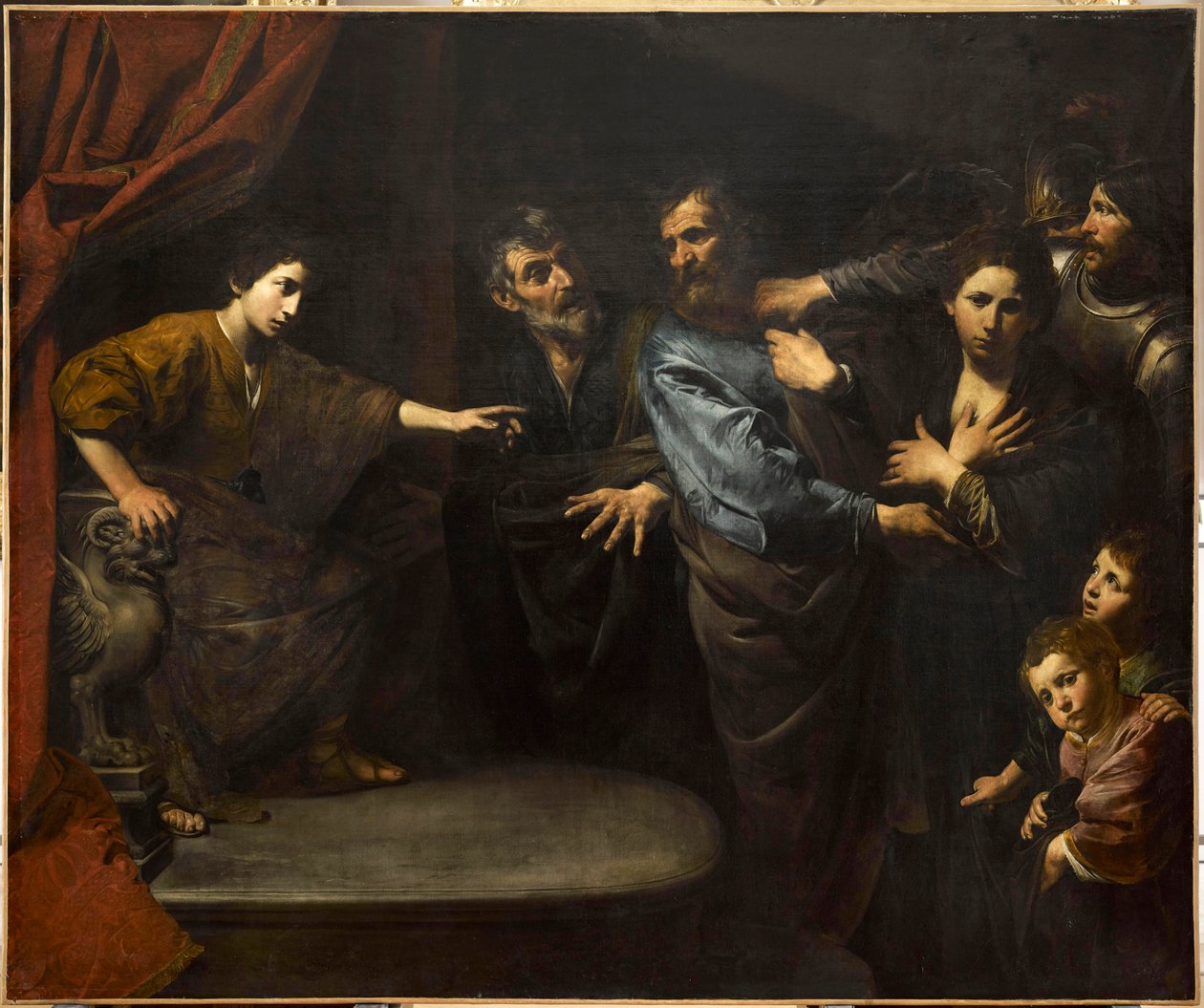 La inocencia de Susana reconocida o el juicio de Daniel, por Valentin de Boullogne (1591-1632) de Valentin de Boulogne