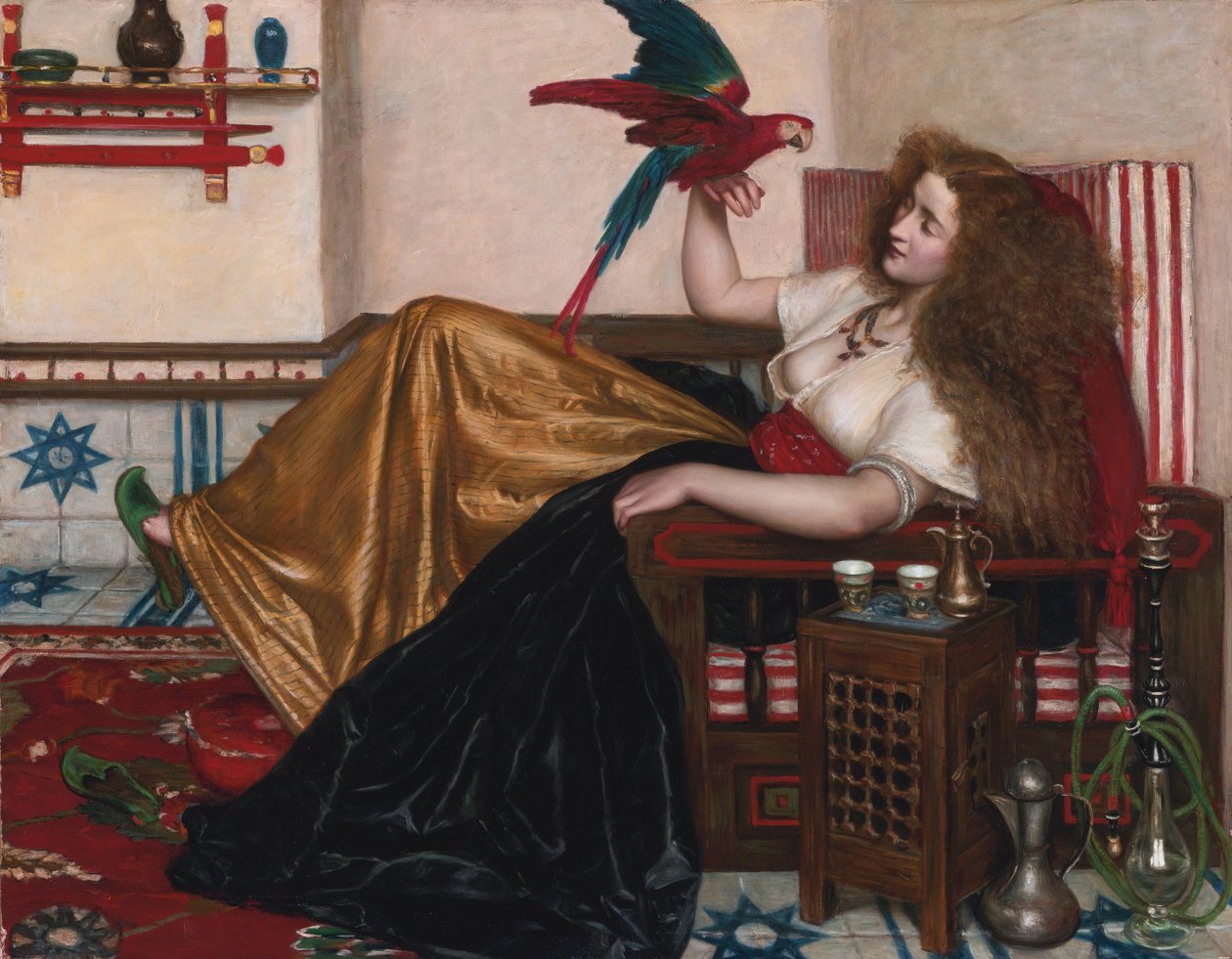 La dama del Tooti-Nameh o La leyenda del loro de Valentine Cameron Prinsep