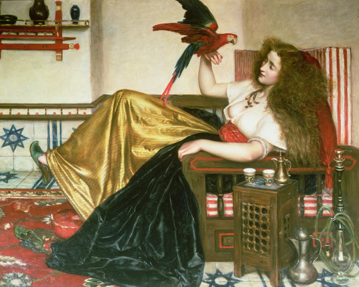 La dama del Tootni-Nameh, o La leyenda del loro de Valentine Cameron Prinsep