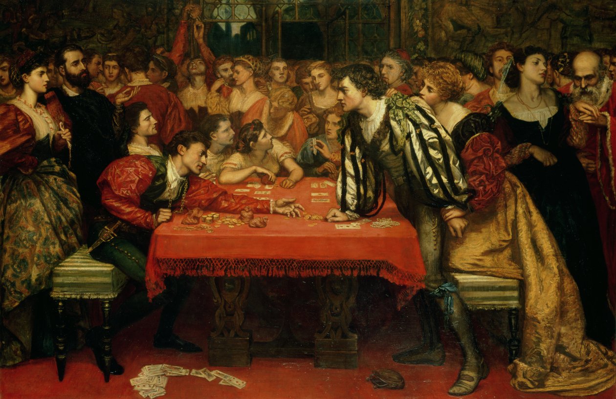Una casa de juegos veneciana en el siglo XVI de Valentine Cameron Prinsep