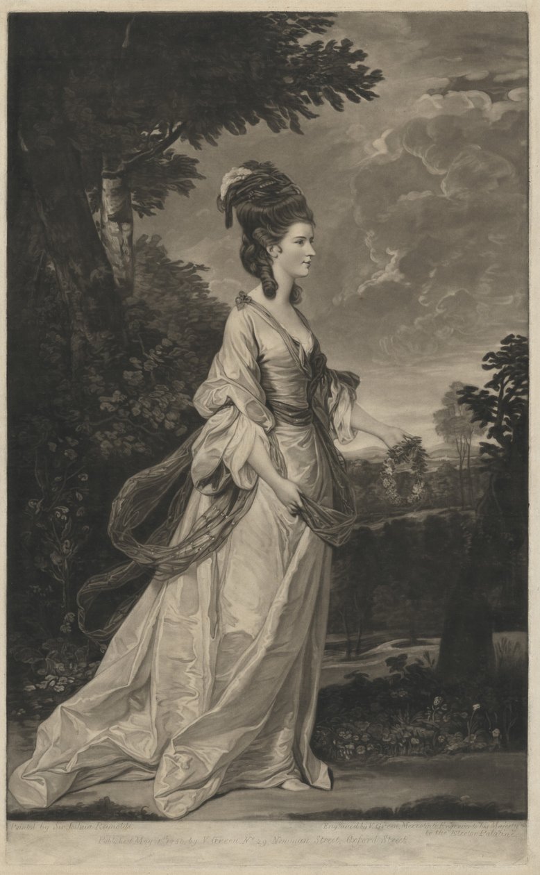 Jane Fleming, condesa de Harrington, 1780 de Valentine Green
