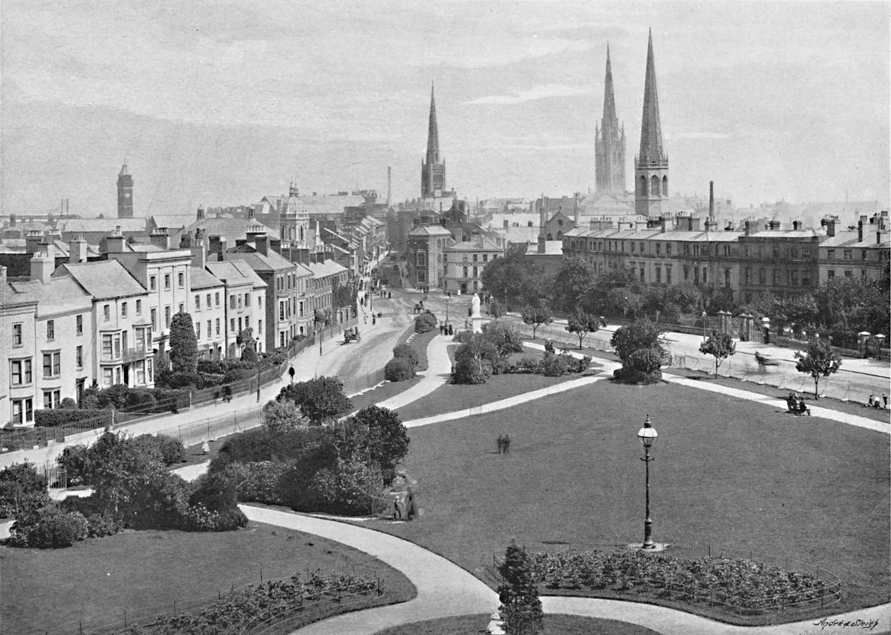 Coventry: Las tres agujas, c1896 de Valentine and Sons Ltd