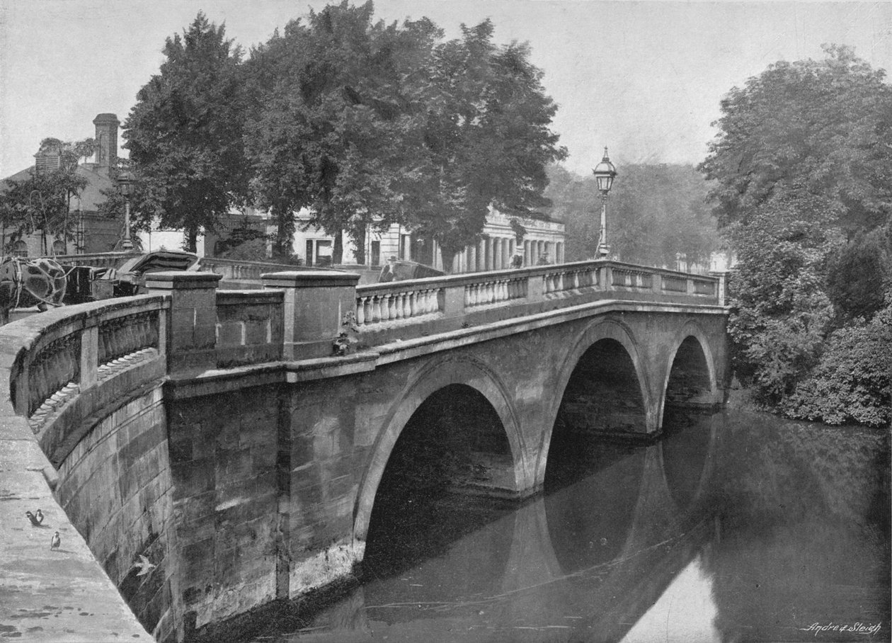 Puente de Leamington, c. 1896 de Valentine and Sons Ltd