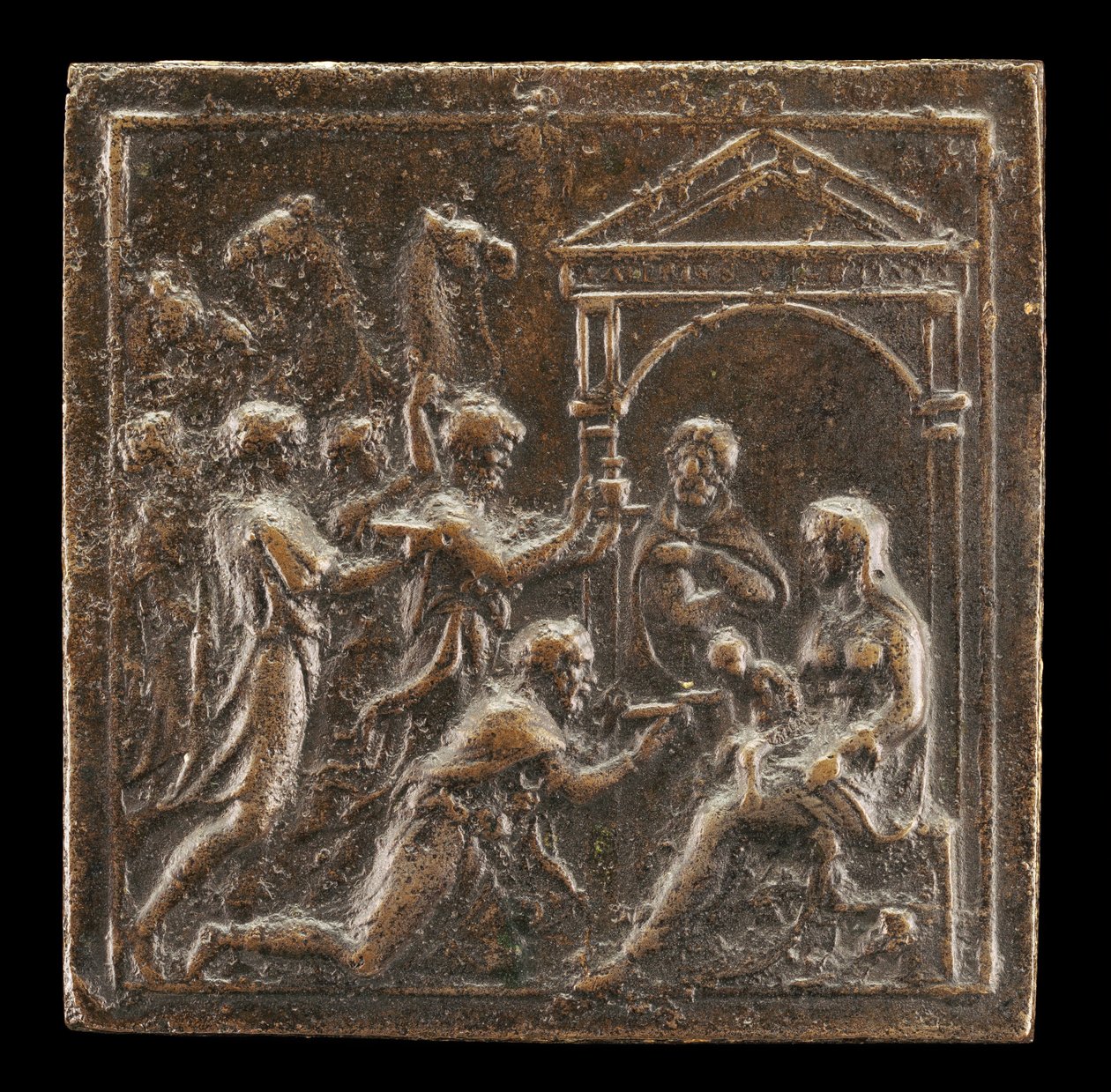 La adoración de los magos, 1537 o después de Valerio Belli