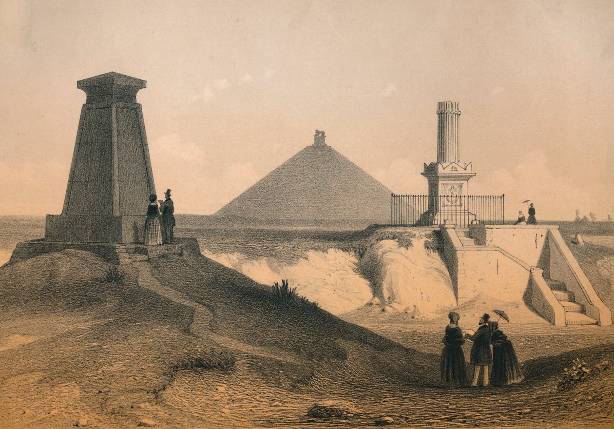 Monumentos de guerra en el campo de batalla de Waterloo, Bélgica de Vanderhecht
