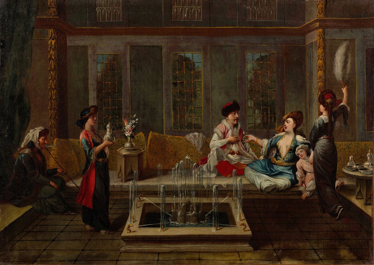 La conversación, 1730s de Vanmour
