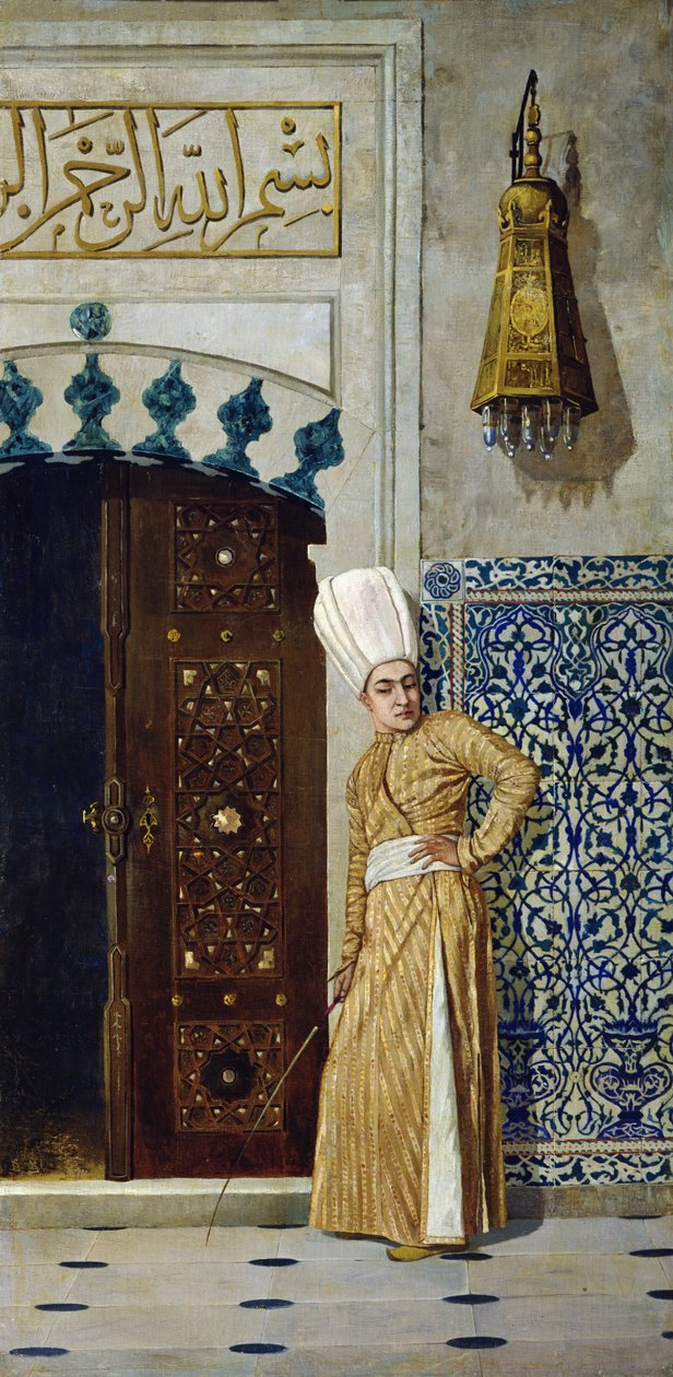 Un Eunuco ante la Puerta del Harén de Vasili Vasilievich Vereshchagin