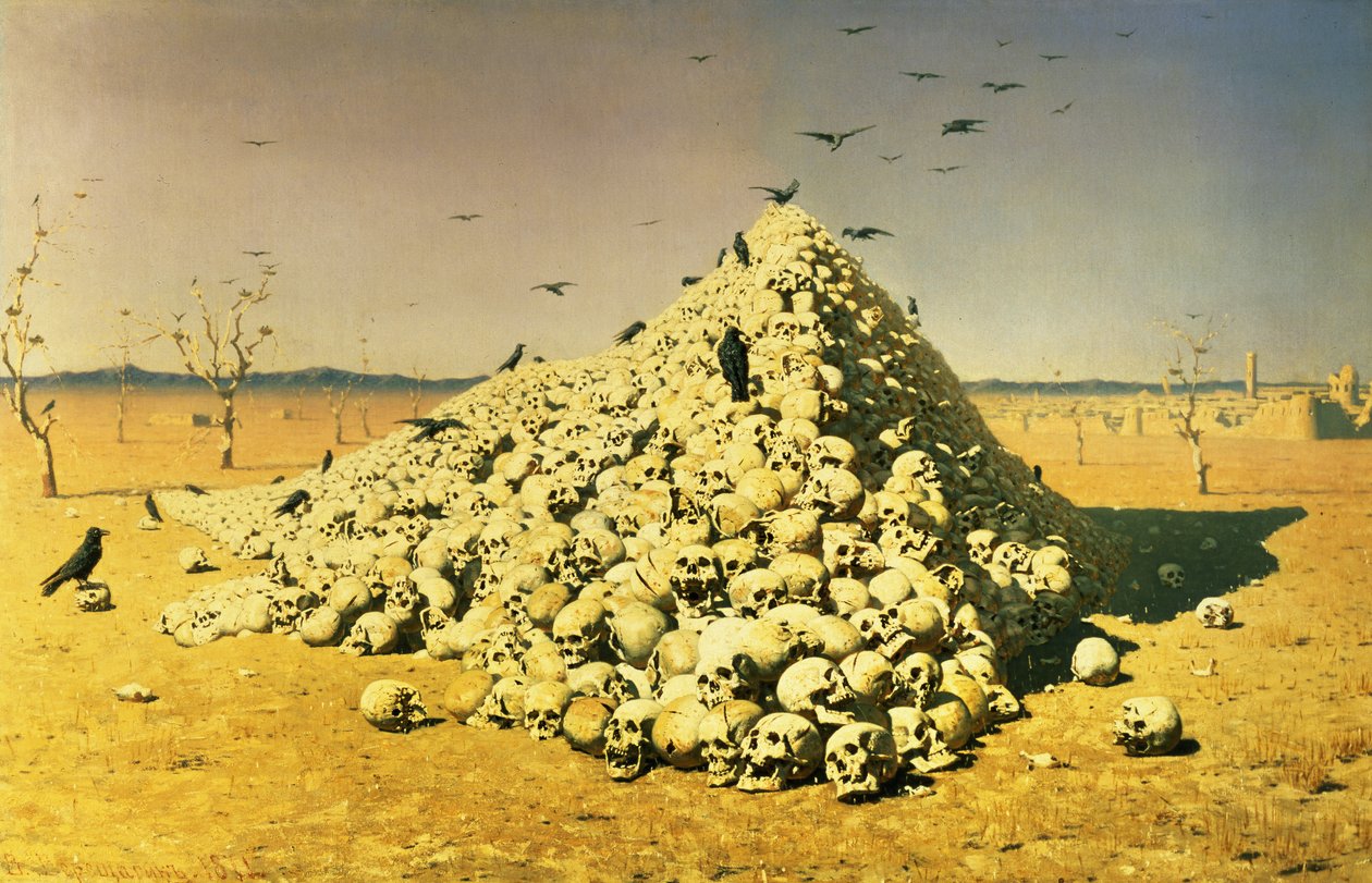 Una alegoría de la guerra de 1871, 1871 de Vasili Vasilievich Vereshchagin