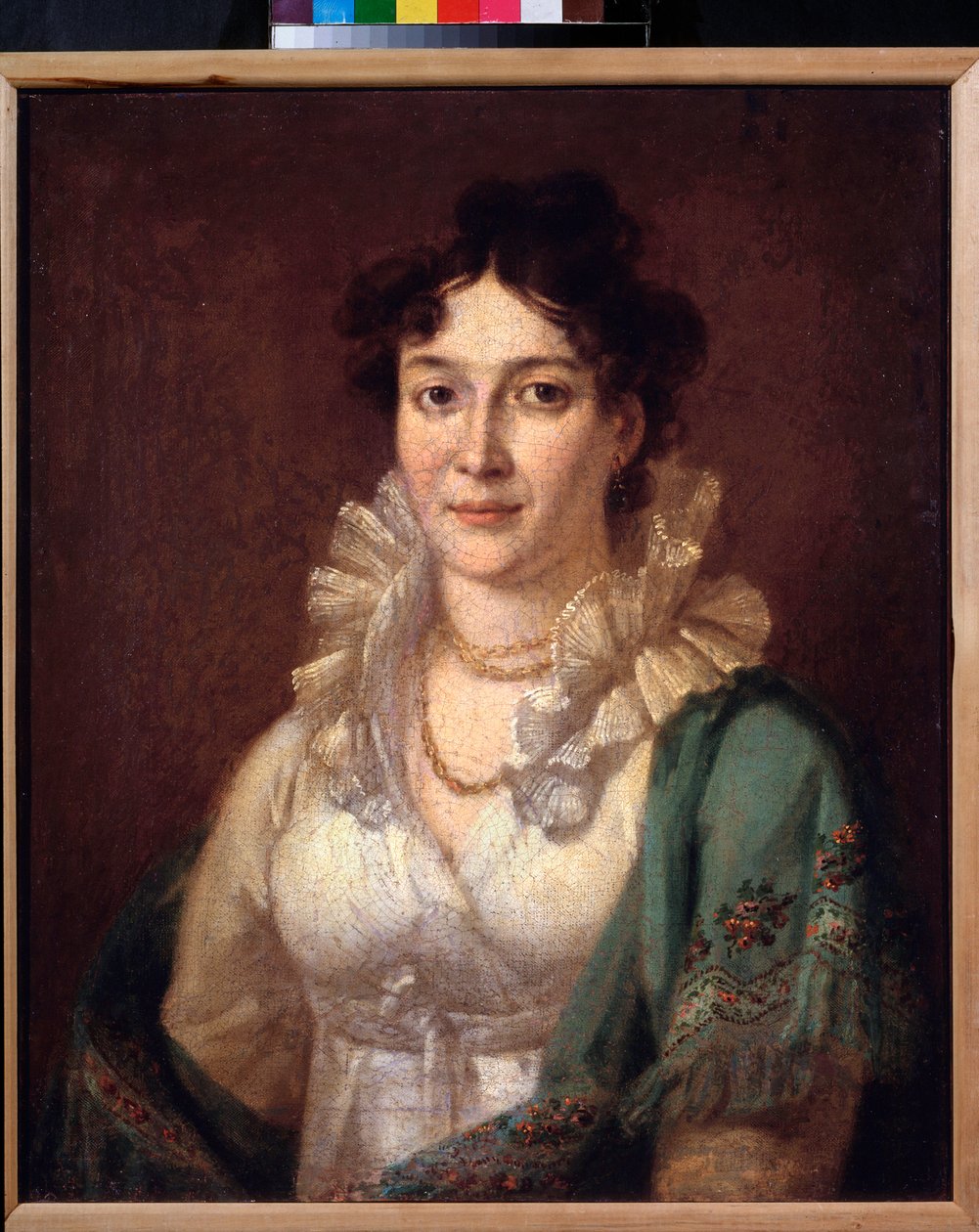 Retrato de la princesa Isabella de Conti (Retrato de la princesa Isabella de Conti) - Pintura de Vasili Andreyevich Tropinin (Vassili Tropinine) (1776-1857), óleo sobre lienzo, alrededor de 1810 - Arte ruso del siglo XIX - Museo de colecciones privadas en  de Vasili Andreevich Tropinin