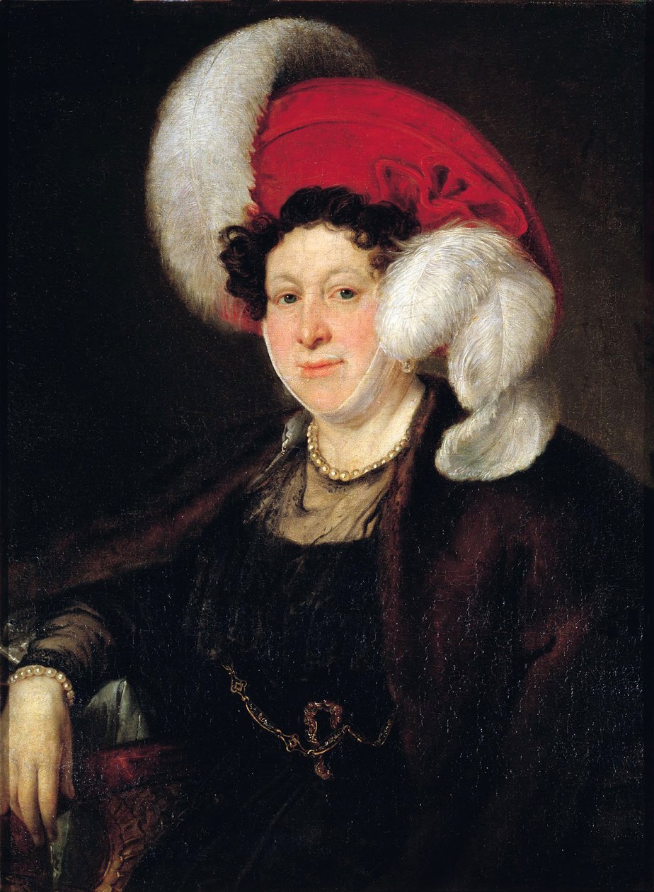 Retrato de la condesa Natalia Alexandrovna Zubova 1775-1844, nacida Suvorova, 1834 de Vasili Andreevich Tropinin