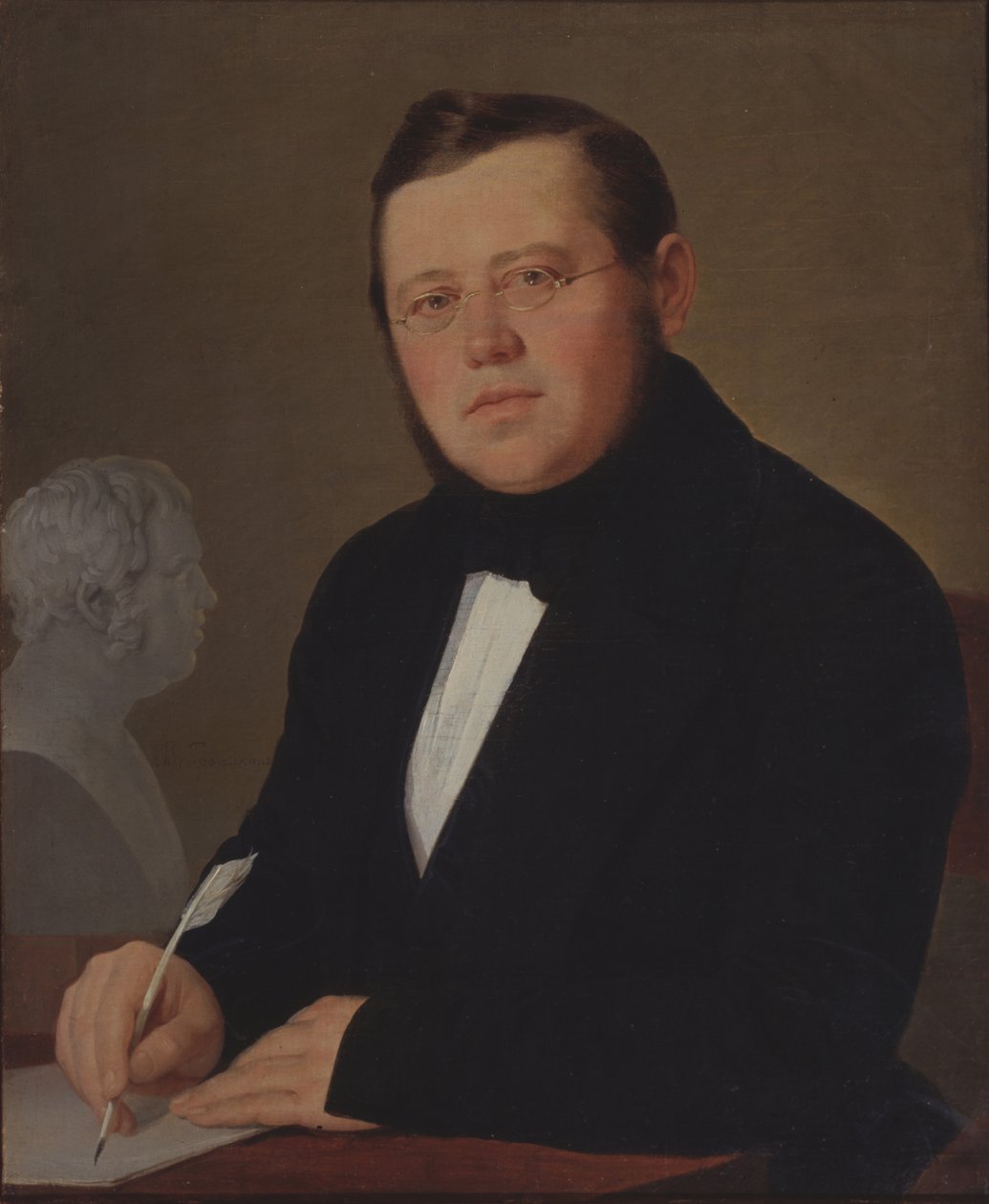 Retrato del autor Mikhail Zagoskin 1789-1852 de Vasili Andreevich Tropinin