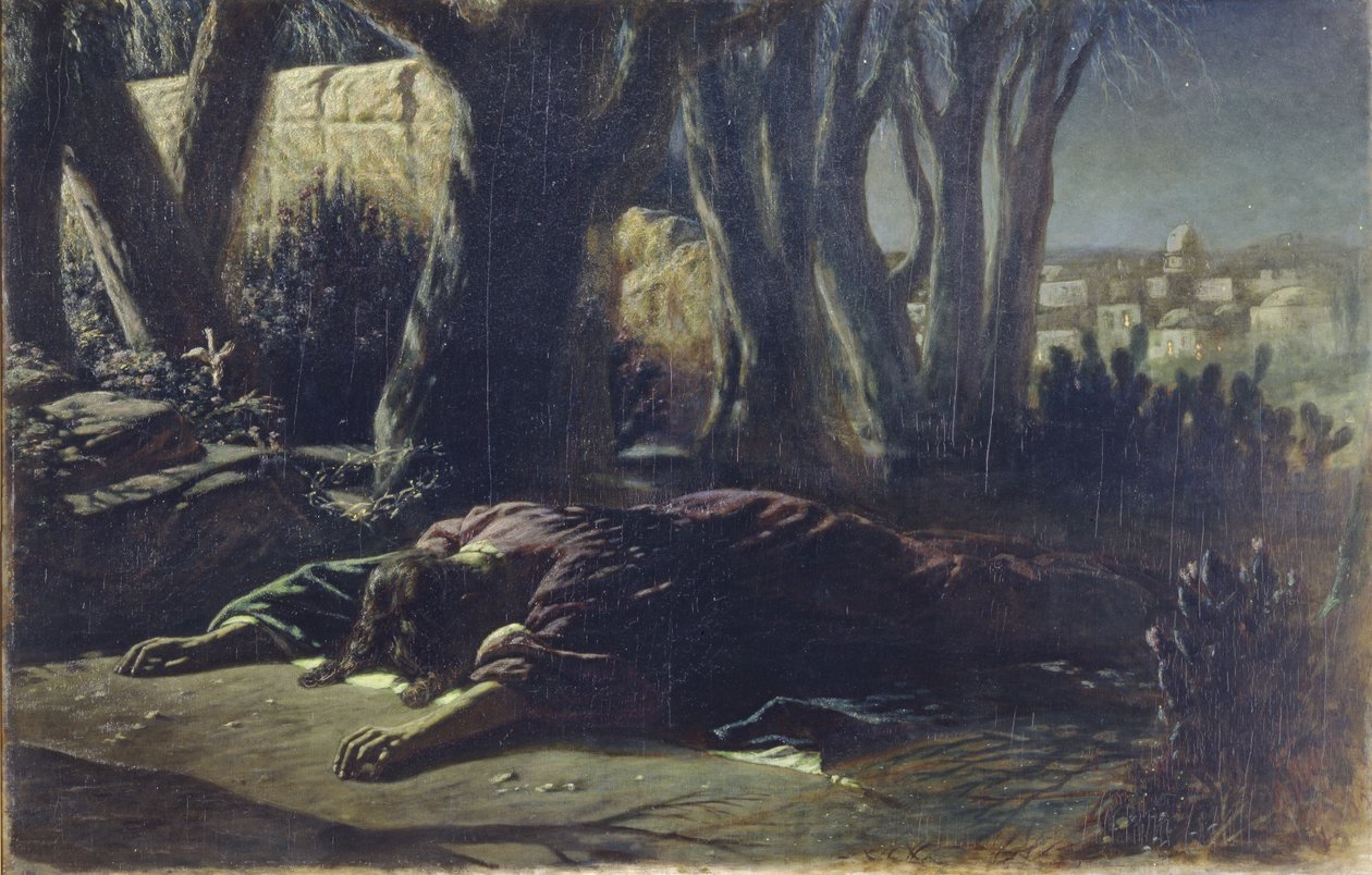 Cristo en el Jardín de Getsemaní, 1878 de Vasili Grigorevich Perov