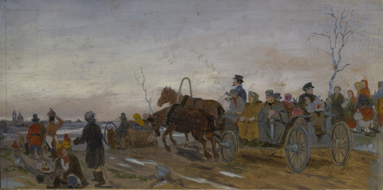 Sábado Santo por la noche, finales de 1860s-principios de 1870s de Vasili Grigorevich Perov