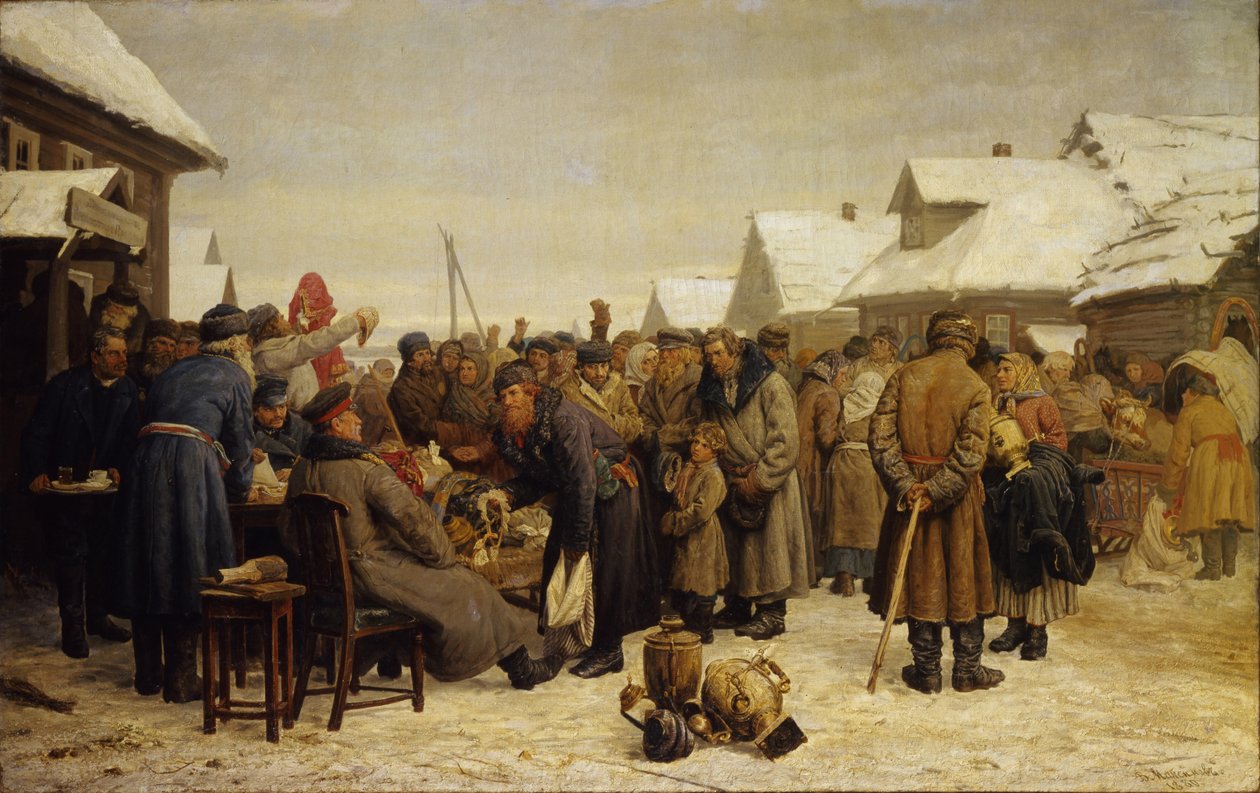 Subasta de propiedad pública por atrasos de Vasili Maksimovich Maksimov