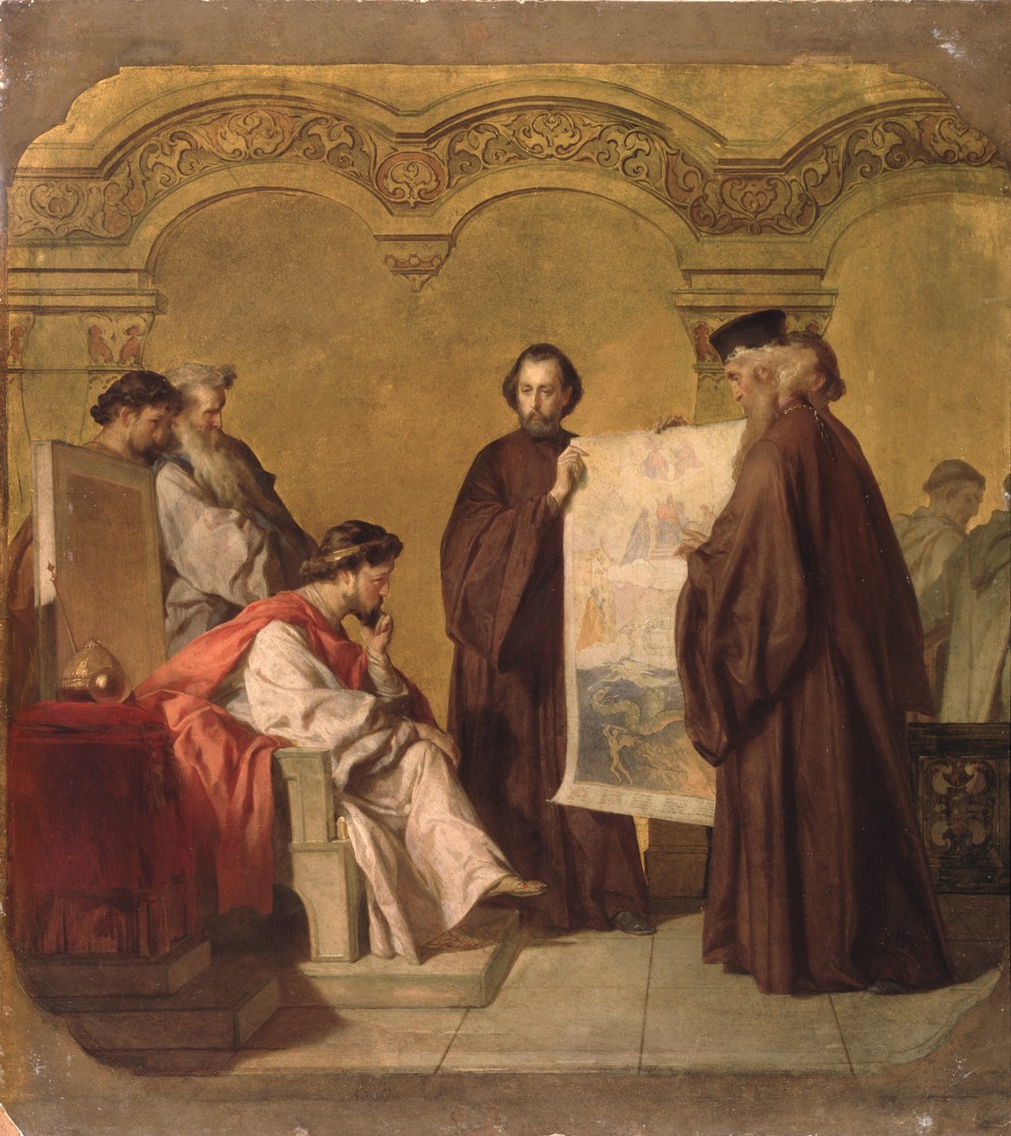 El Gran Duque Vladimir recibiendo a los embajadores de Vasili Petrovich Vereshchagin