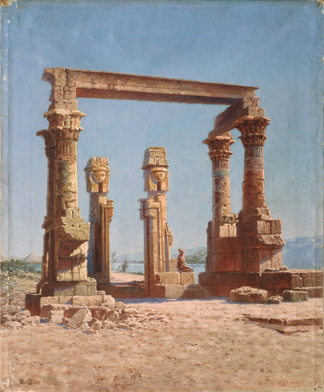 Una ruina de templo egipcio de Vasili Vasilievich Vereshchagin