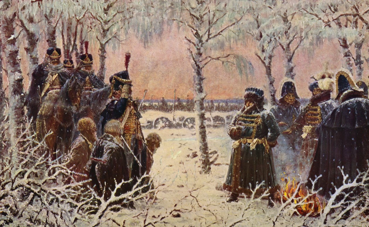 Capturados con armas - Dispárenles (litografía en color) de Vasili Vasilievich Vereshchagin