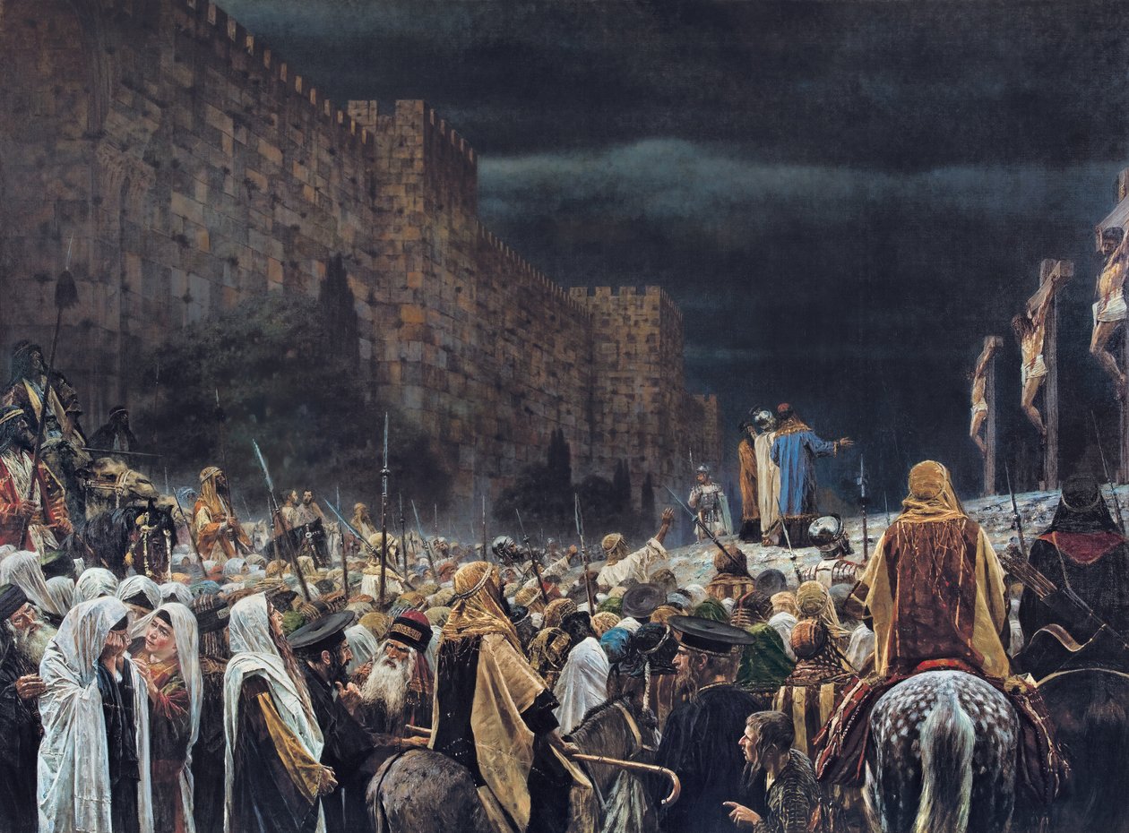Crucifixión por los romanos, 1887 de Vasili Vasilievich Vereshchagin
