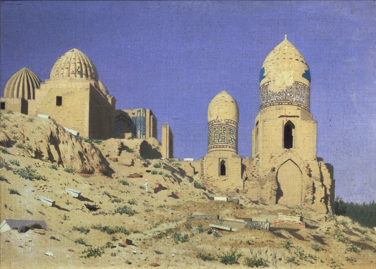 Necrópolis Shah-i-Zinda El Rey Viviente en Samarcanda, 1869-1870 de Vasili Vasilievich Vereshchagin