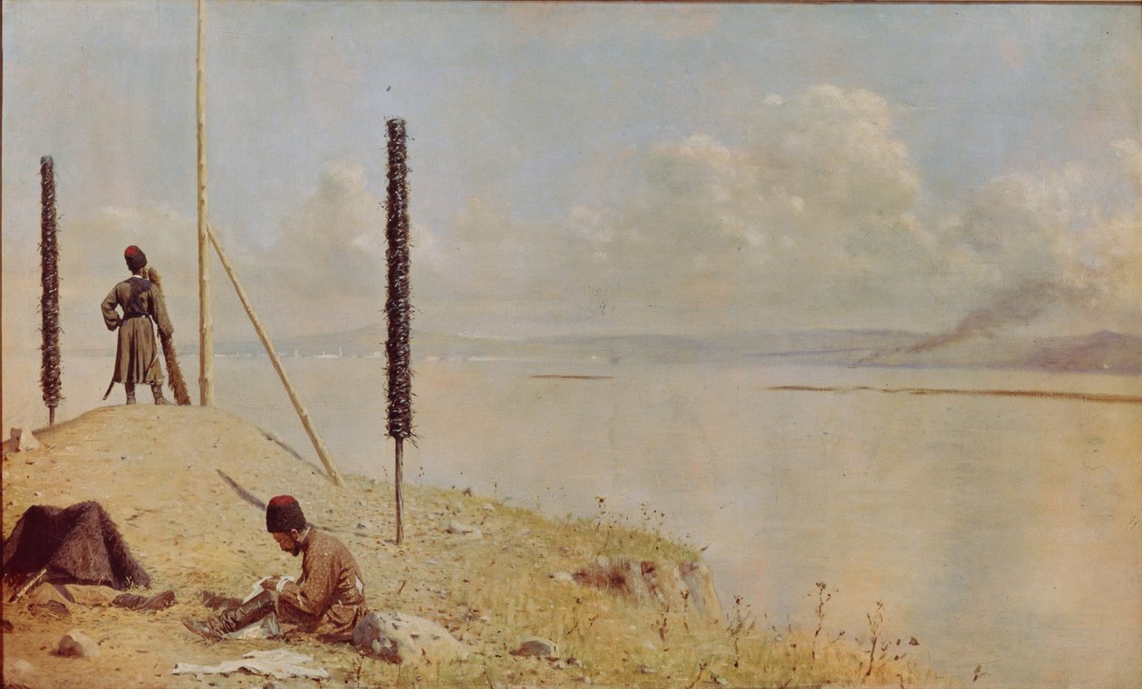 Piquete en el Danubio, 1878-1879 de Vasili Vasilievich Vereshchagin