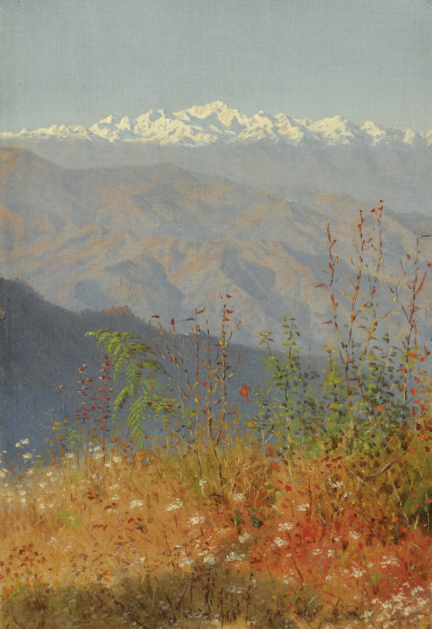 Atardecer en el Himalaya, 1879 de Vasili Vasilievich Vereshchagin